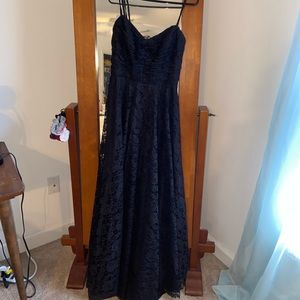 David’s Bridal Cynthia Rowley Black Prom Dress